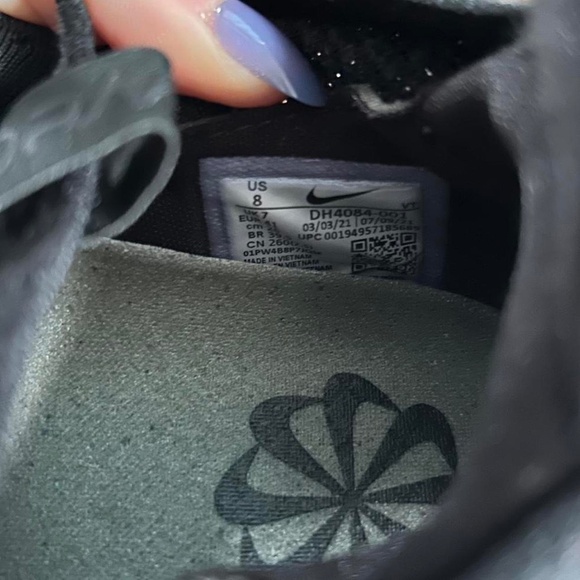 Nike Vapormax 2021 flyknit FK "Triple Black" sneaker trainers #sneakers size 8 - Picture 4 of 5